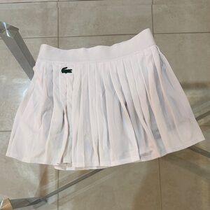 Lacoste Ivory Pleated Skirt